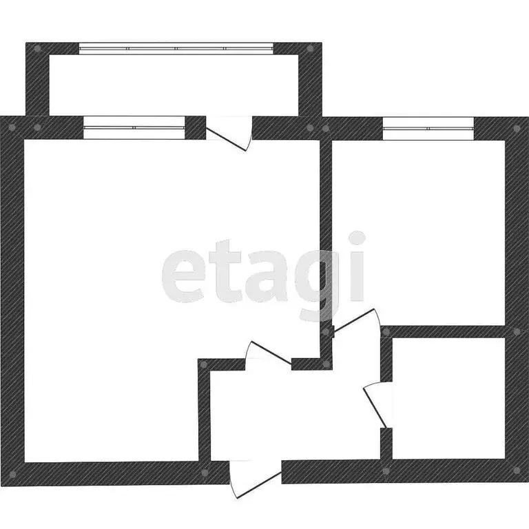 1-комнатная квартира: Ялуторовск, Вокзальная улица, 15 (32.7 м) - Фото 1