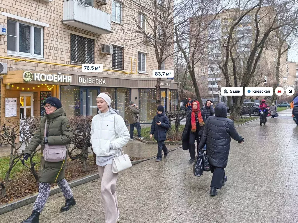 Торговая площадь в Москва Брянская ул., 12 (77 м) - Фото 1