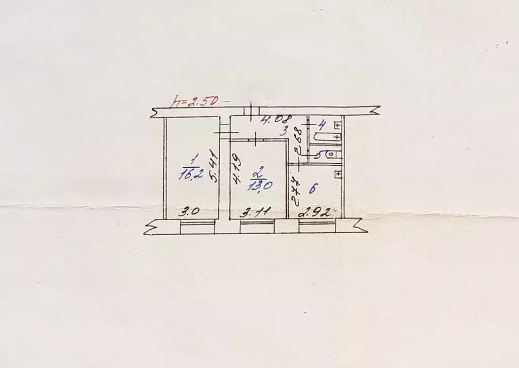 2-к кв. Кемеровская область, Новокузнецк ул. Климасенко, 8 (48.0 м) - Фото 1