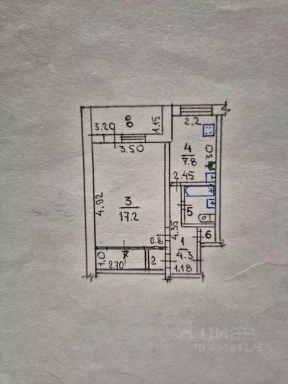 1-к кв. Крым, Симферопольский район, с. Трудовое ул. Шоссейная, 7 ... - Фото 2