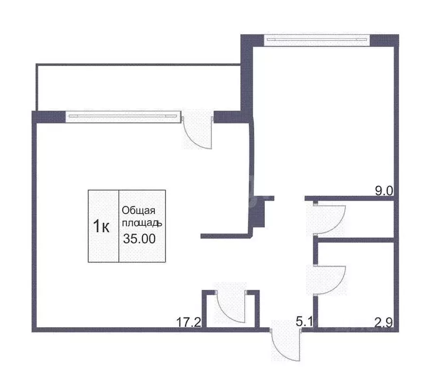 1-к кв. Костромская область, Кострома Венеция мкр, 14 (38.0 м) - Фото 2