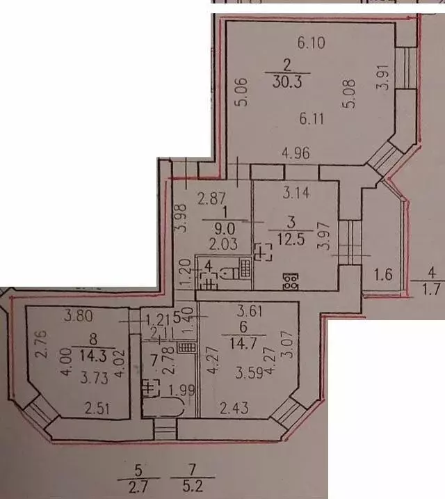 3-к кв. Санкт-Петербург Новоколомяжский просп., 4К1 (90.4 м) - Фото 0