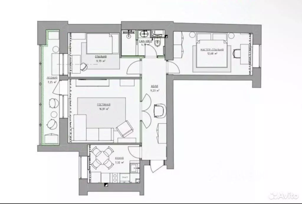 3-к кв. Нижегородская область, Нижний Новгород ул. Невзоровых, 109 ... - Фото 2