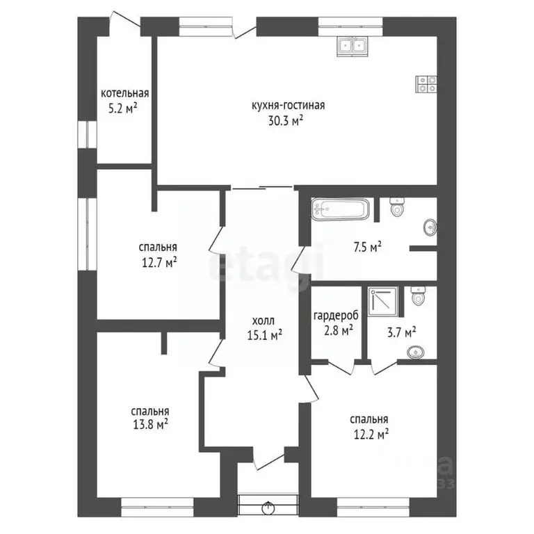 Дом в Тюменская область, Тюменский муниципальный округ, с. Перевалово, ... - Фото 2