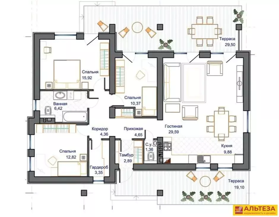 Дом в Холмогоровка, Городская улица, 11 (111.6 м) - Фото 1