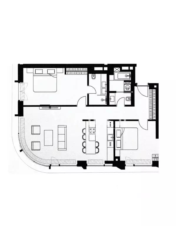 3-к кв. Москва ул. Братьев Фонченко, 1к8 (105.0 м) - Фото 2