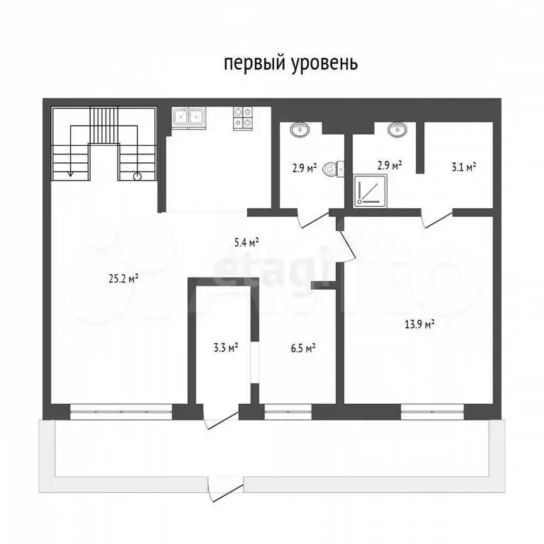 4-к. квартира, 110 м, 1/8 эт. - Фото 0