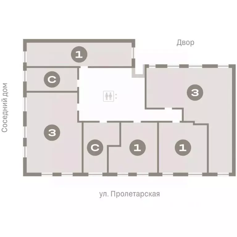 1-к кв. Курганская область, Курган Центральный жилрайон, Дом Кино ... - Фото 2