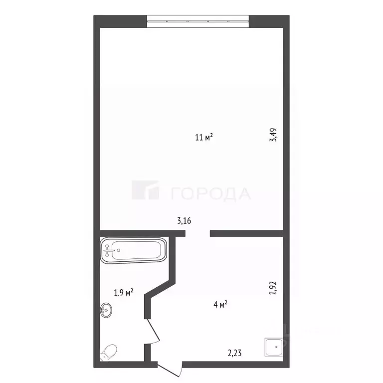 1-к кв. Алтайский край, Барнаул ул. 40 лет Октября, 33А (16.9 м) - Фото 1