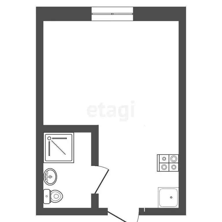 Квартира, 1 комната, 12.9 м - Фото 1