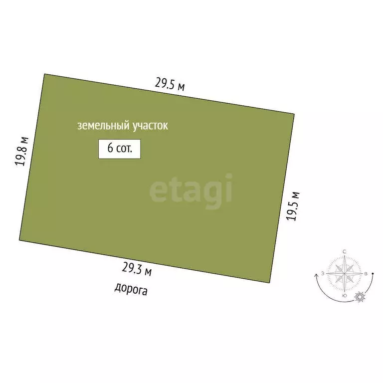 Участок в Тюмень, КП Грин парк (6 м) - Фото 1