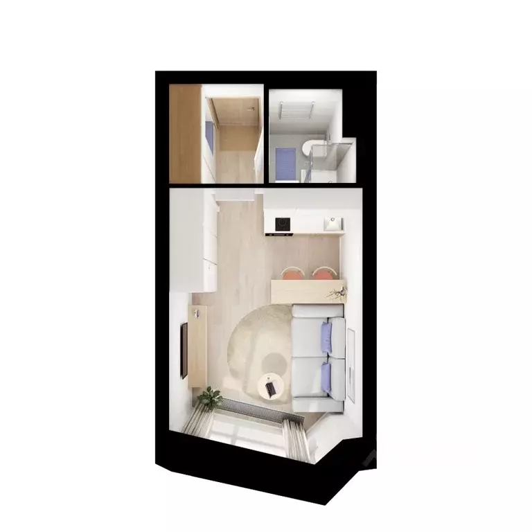 Студия Москва Мичуринский Парк жилой комплекс, 4.3 (21.8 м) - Фото 2