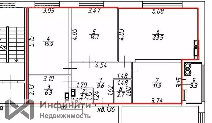3-комнатная квартира: Ставрополь, улица Тухачевского, 33 (90 м) - Фото 1