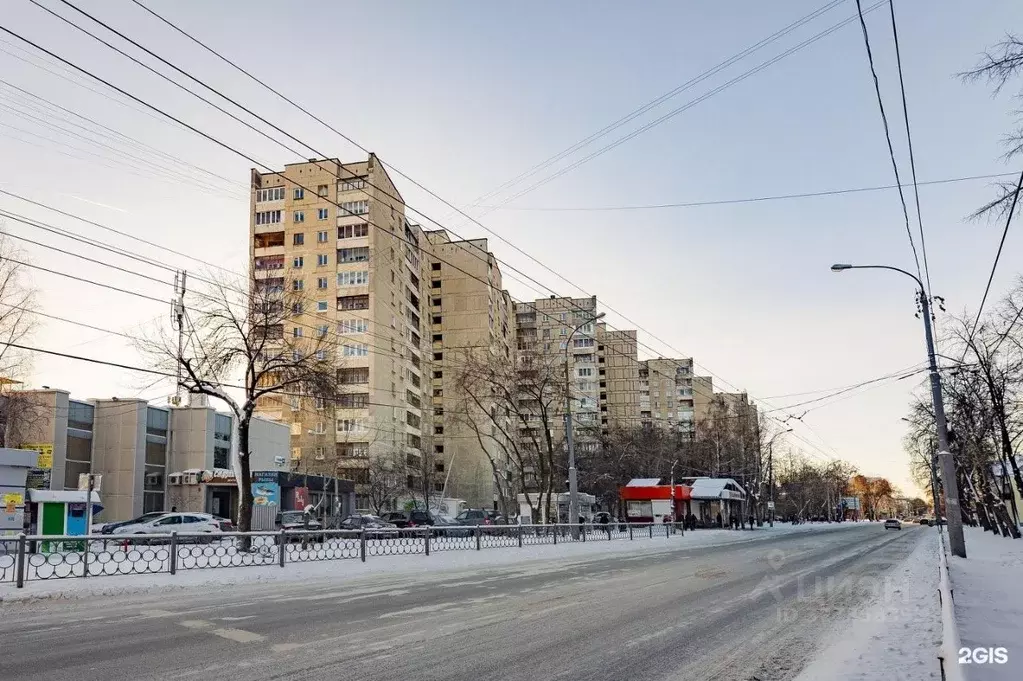 1-к кв. Свердловская область, Екатеринбург ул. 40-летия Октября, 52 ... - Фото 2