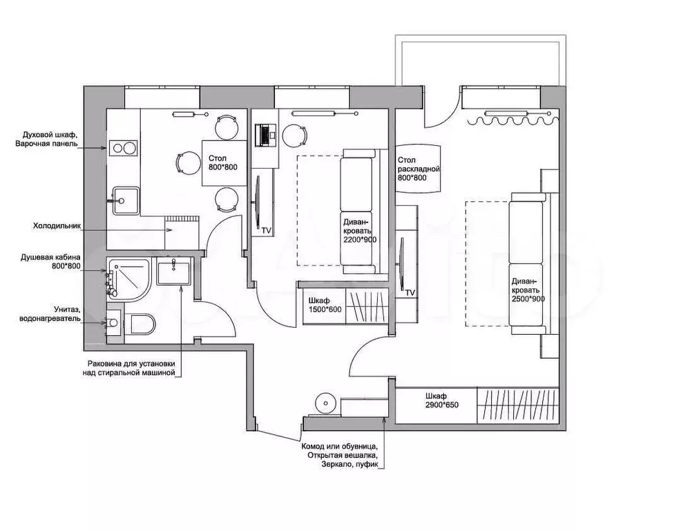 2-к. квартира, 40 м, 3/9 эт. - Фото 0