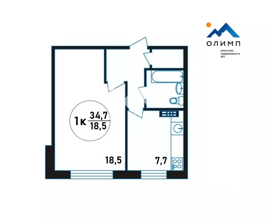 1-к кв. Вологодская область, Сокольский муниципальный округ, д. ... - Фото 2