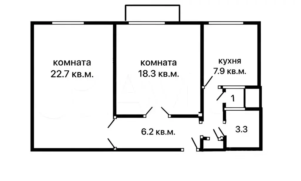 2-к кв. Санкт-Петербург Ленинский просп., 161 (59.0 м) - Фото 1