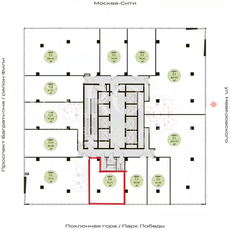 Офис в Москва ул. Неверовского, 10 (76 м) - Фото 2