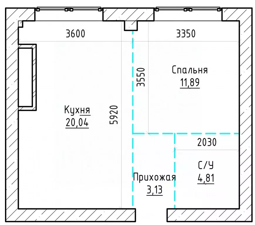 1-к кв. Кабардино-Балкария, Нальчик ул. Ахохова, 104 (39.0 м) - Фото 2