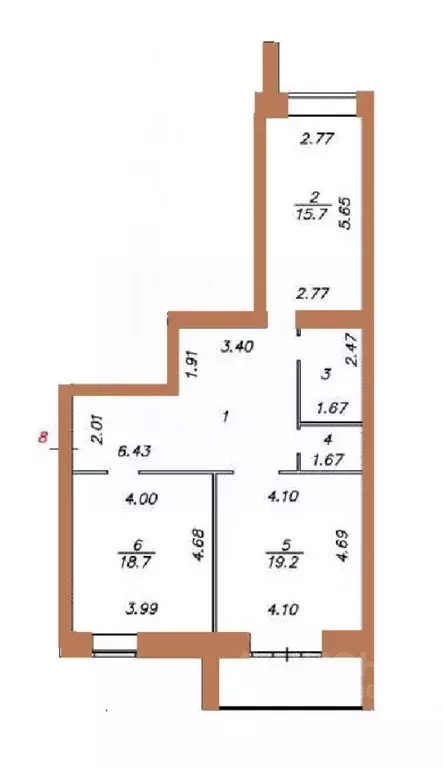 2-к кв. Вологодская область, Вологда Заречная ул., 12 (79.2 м) - Фото 0