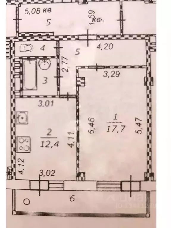 1-к кв. Белгородская область, Белгород Парковая ул., 11 (49.1 м) - Фото 2