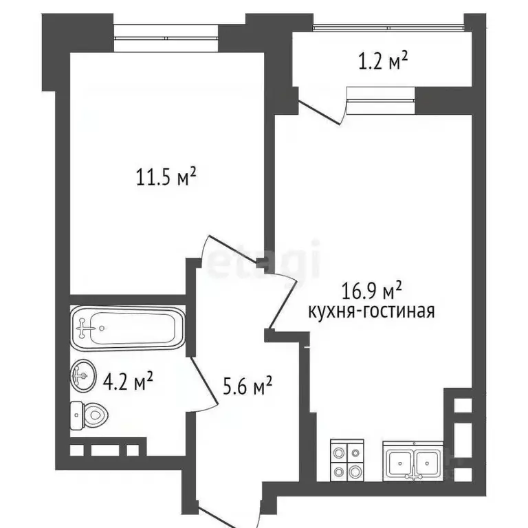 1-к кв. Москва Сосенское поселение, просп. Куприна (38.2 м) - Фото 0