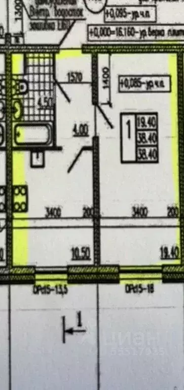 1-к кв. Санкт-Петербург Витебский просп., 101к4 (38.3 м) - Фото 2