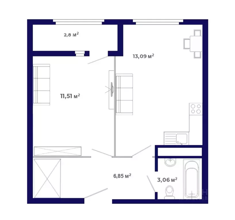 1-к кв. Иркутская область, Иркутский муниципальный округ, Маркова рп, ... - Фото 1