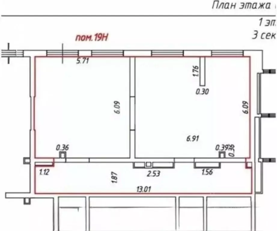 Помещение свободного назначения в Москва Большая Очаковская ул., 2 (99 ... - Фото 2