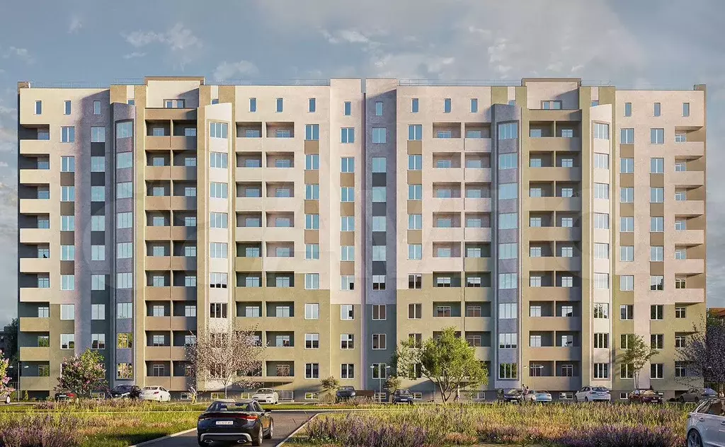 1-к. квартира, 38,7 м, 6/9 эт. - Фото 0
