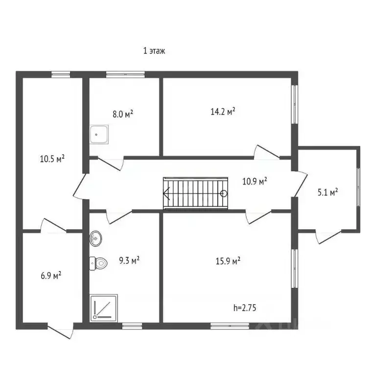 Дом в Красноярский край, Красноярск Солнечный СНТ, 145 (144 м) - Фото 2