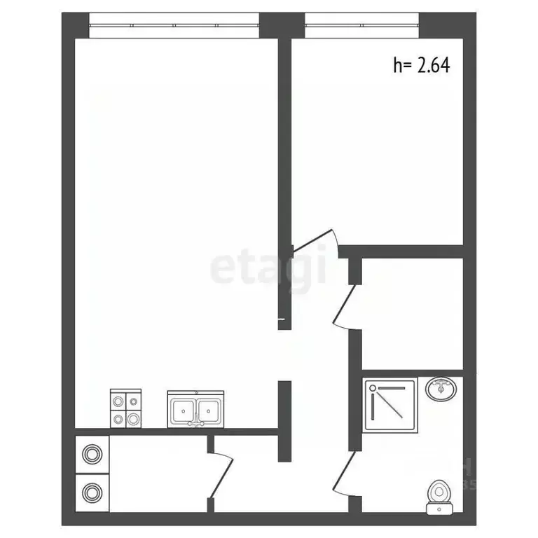 1-к кв. Москва Чоботовская ул., 2к2 (40.6 м) - Фото 1
