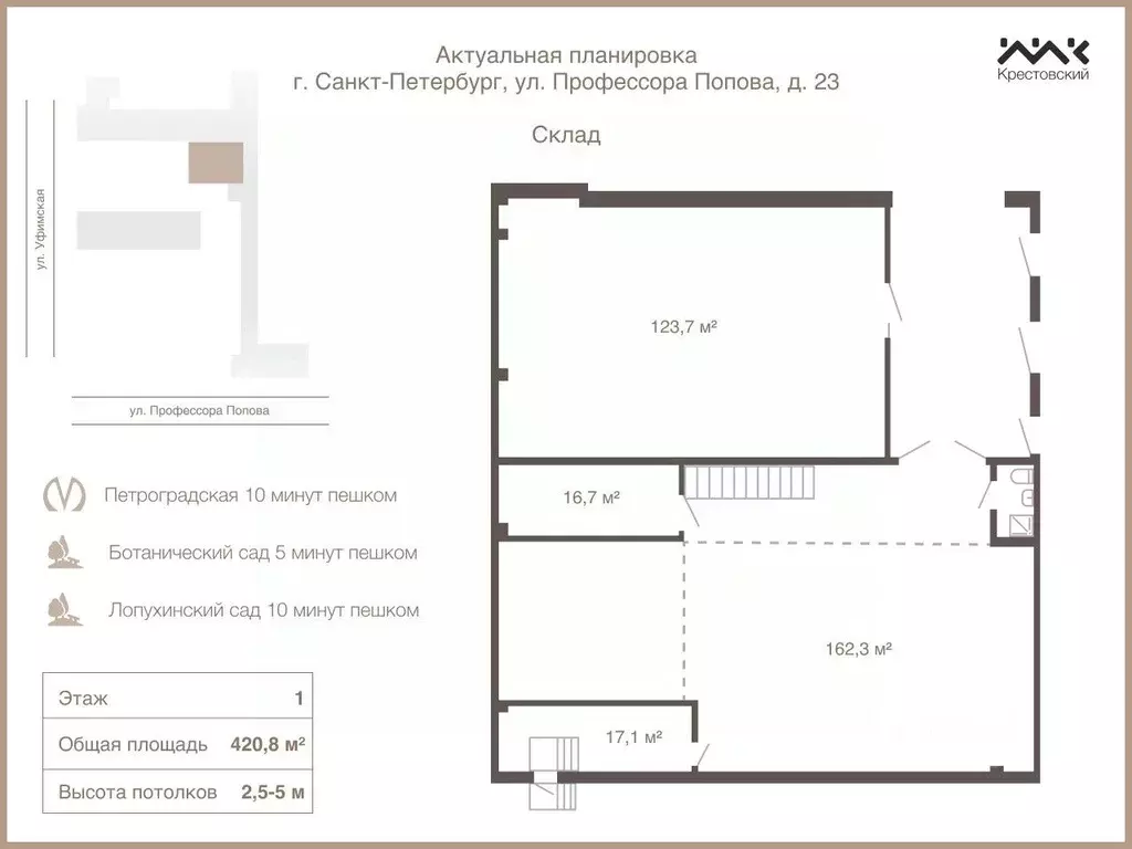Помещение свободного назначения в Санкт-Петербург ул. Профессора ... - Фото 2