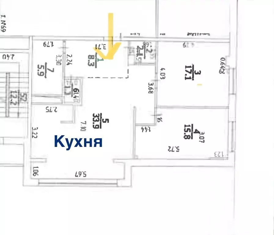 2-к кв. Краснодарский край, Краснодар 9-й километр мкр, ул. ... - Фото 1