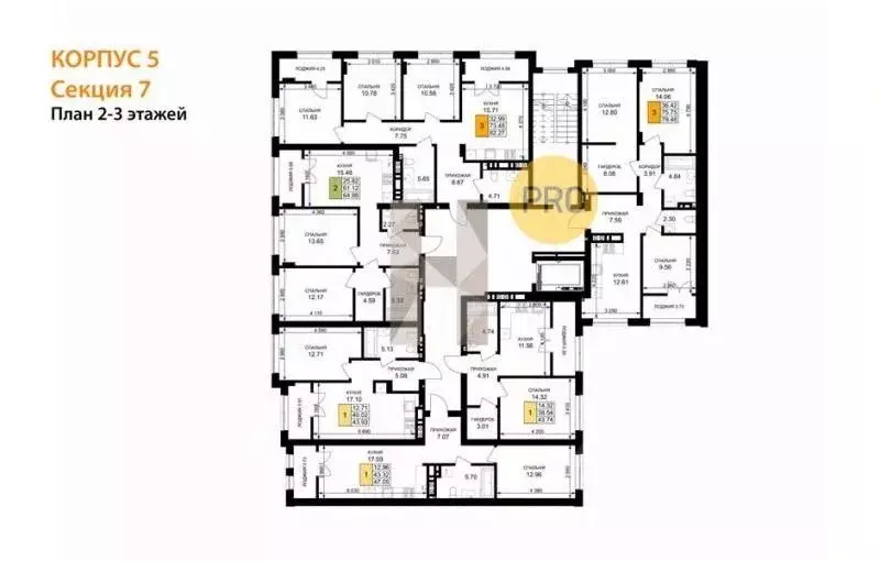 2-к кв. Калининградская область, Гурьевск ул. Героя России ... - Фото 2