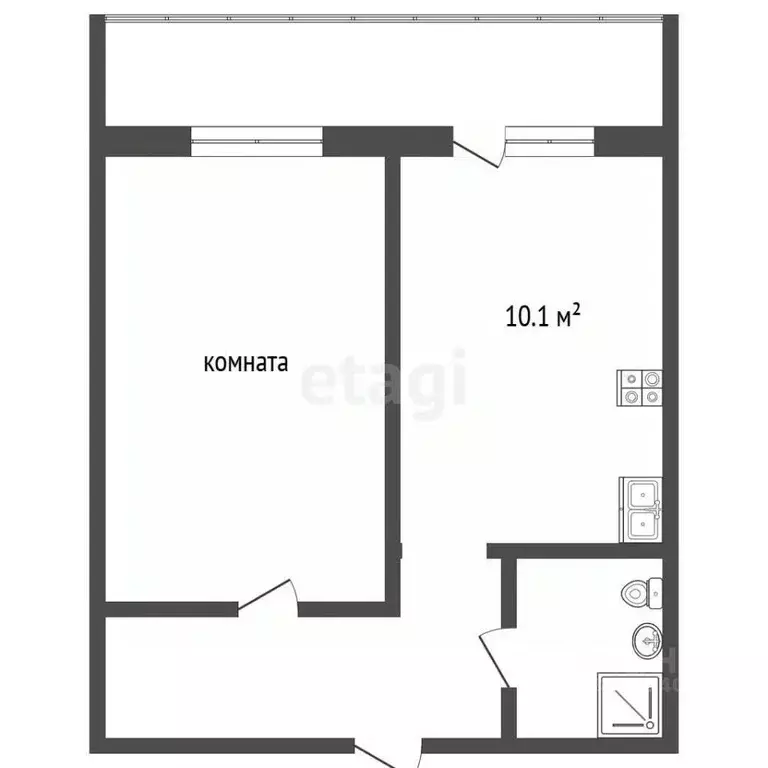 1-к кв. Орловская область, Орел Ливенская ул., 33к2 (40.0 м) - Фото 2