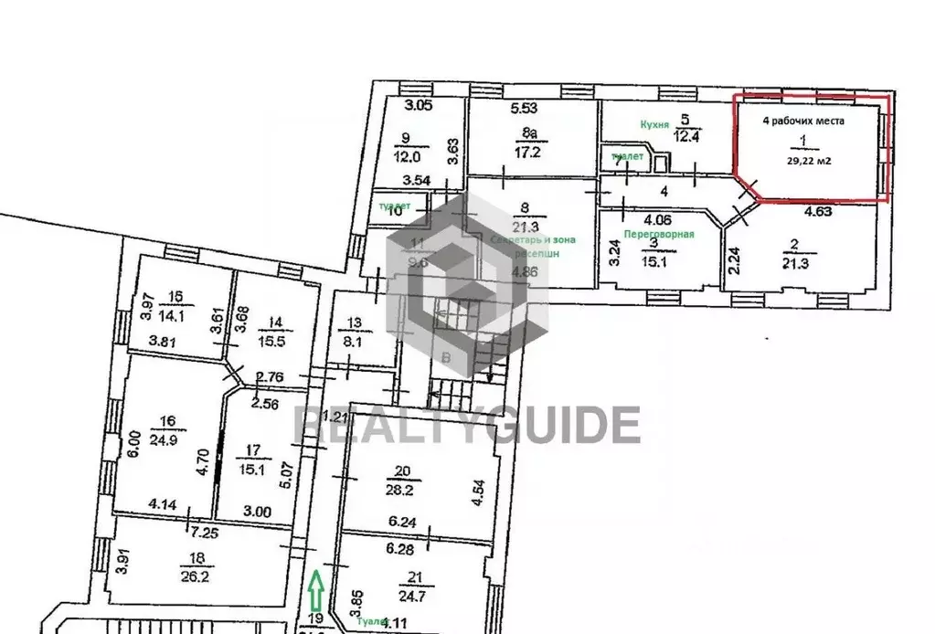 Офис в Москва ул. Петровка, 27 (29 м) - Фото 1