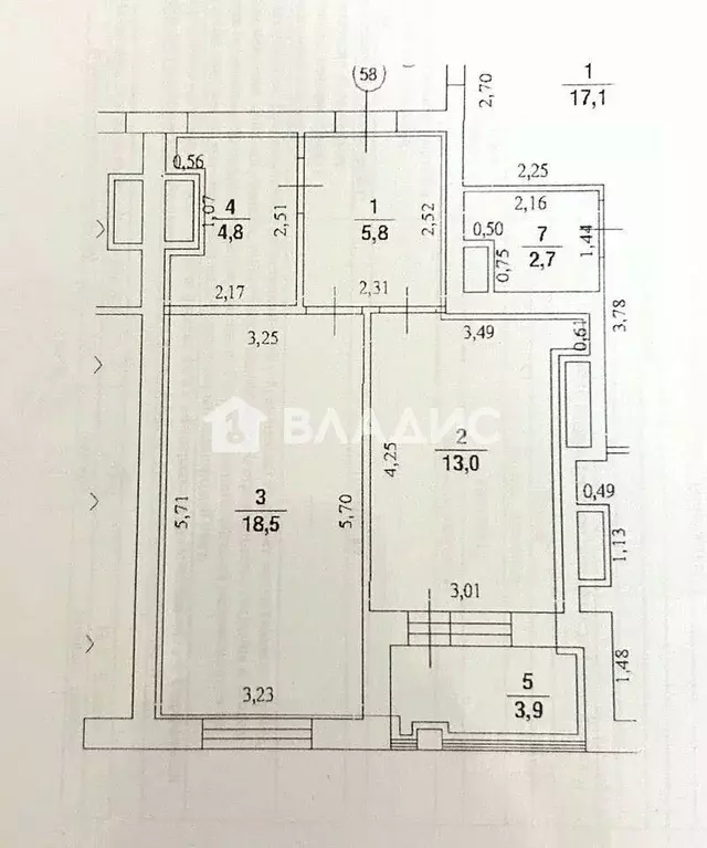 1-к кв. Нижегородская область, Нижний Новгород Малая Ямская ул., 18к2 ... - Фото 2