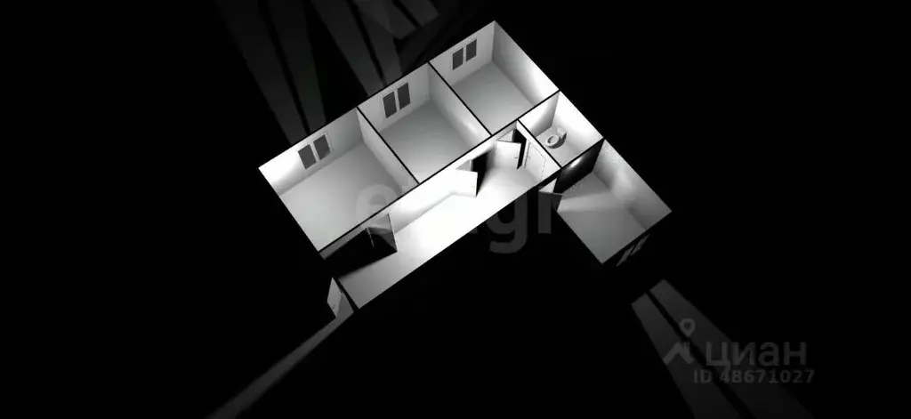 3-к кв. Сахалинская область, Южно-Сахалинск Невельская ул., 10 (60.8 ... - Фото 2