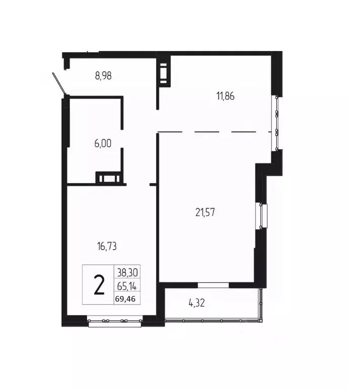 2-к кв. Волгоградская область, Волгоград бул. 30-летия Победы, 30 ... - Фото 1