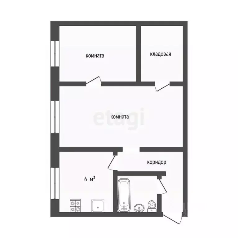 2-к кв. Камчатский край, Петропавловск-Камчатский Владивостокская ул., ... - Фото 2