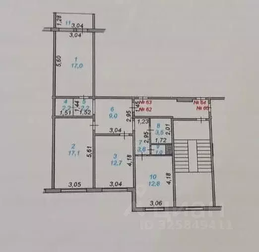3-к кв. Ленинградская область, Гатчина просп. 25 Октября, 69к2 (83.0 ... - Фото 2