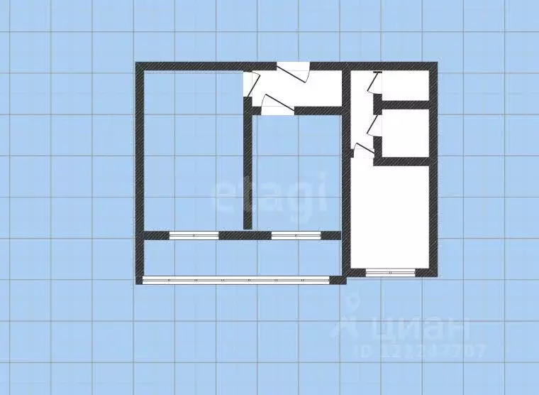2-к кв. Курская область, Курск просп. Дружбы, 17 (46.5 м) - Фото 2