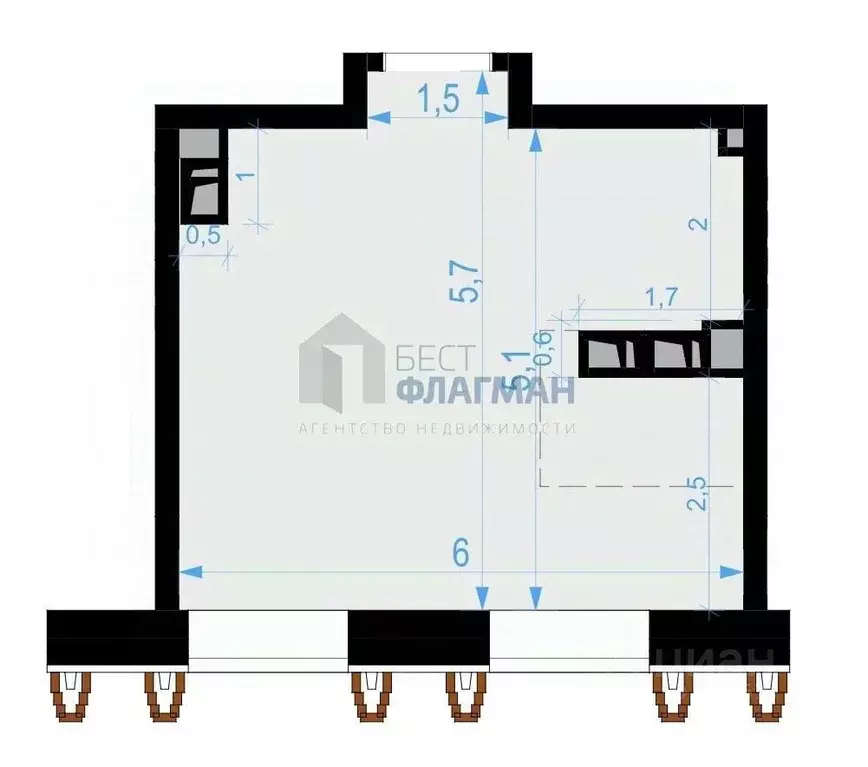 Помещение свободного назначения в Москва Выборгская ул., 18 (30 м) - Фото 2