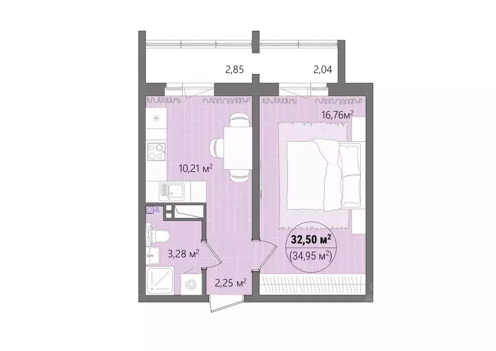 1-к кв. Челябинская область, Челябинск ул. Труда, 14 (37.52 м) - Фото 0