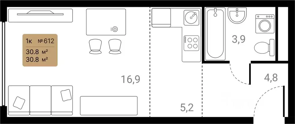 1-к кв. Московская область, Химки Лесная Коллекция жилой комплекс, к3 ... - Фото 2