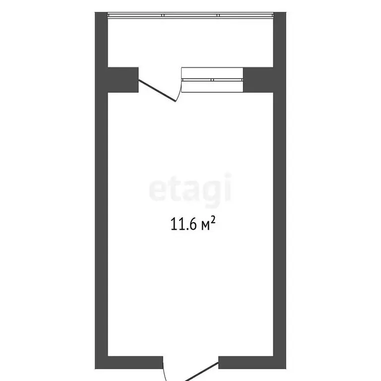 1к в -комнатной квартире (11.6 м) - Фото 1