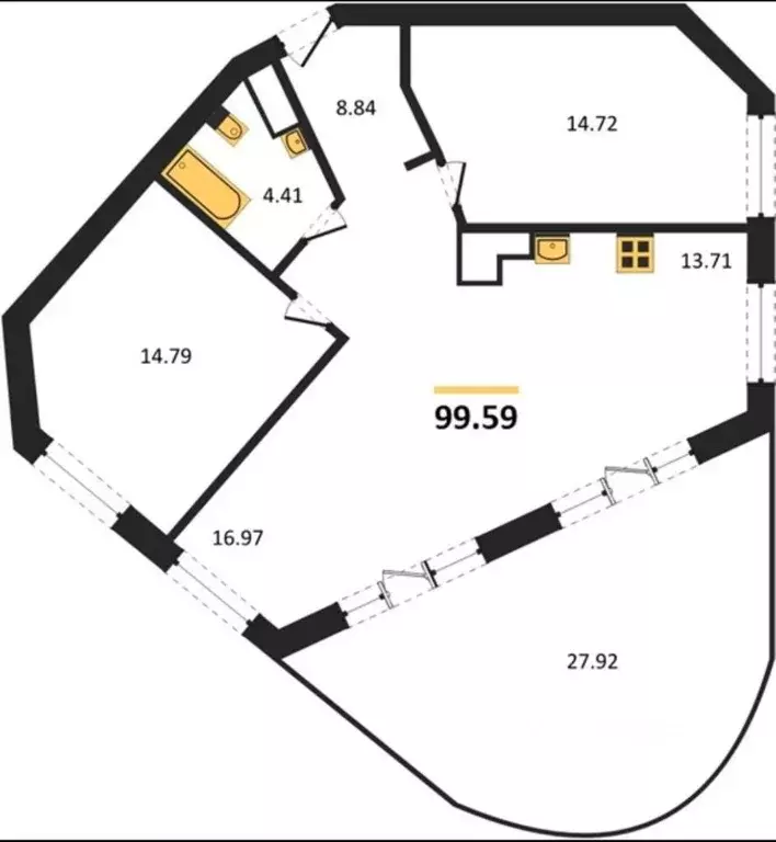 3-к кв. Крым, Ялта ул. Ливадийская, 2 (99.59 м) - Фото 1
