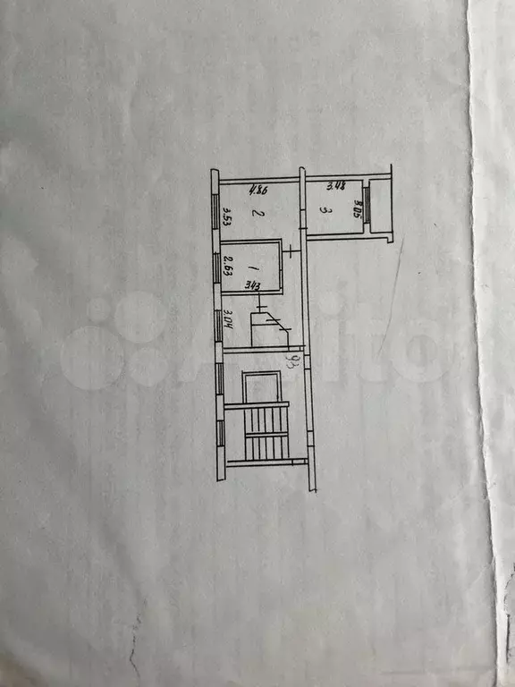 3-к. квартира, 53,9 м, 6/9 эт. - Фото 0