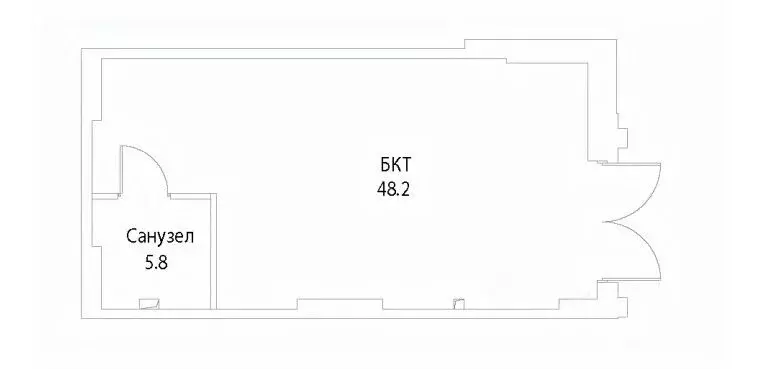 Помещение свободного назначения в Москва ул. Нижние Мневники, 12 (54 ... - Фото 2